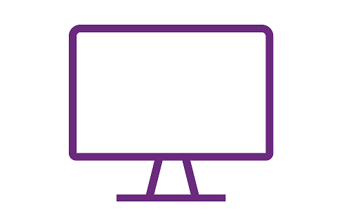 Icono de una pantalla de televisión
